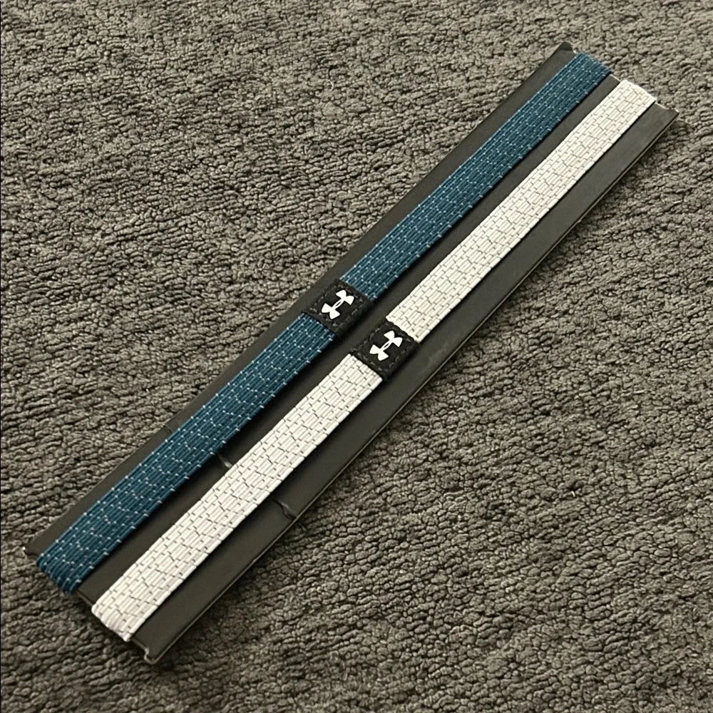 Under Armour Teal and White Kids/Teen Headbands